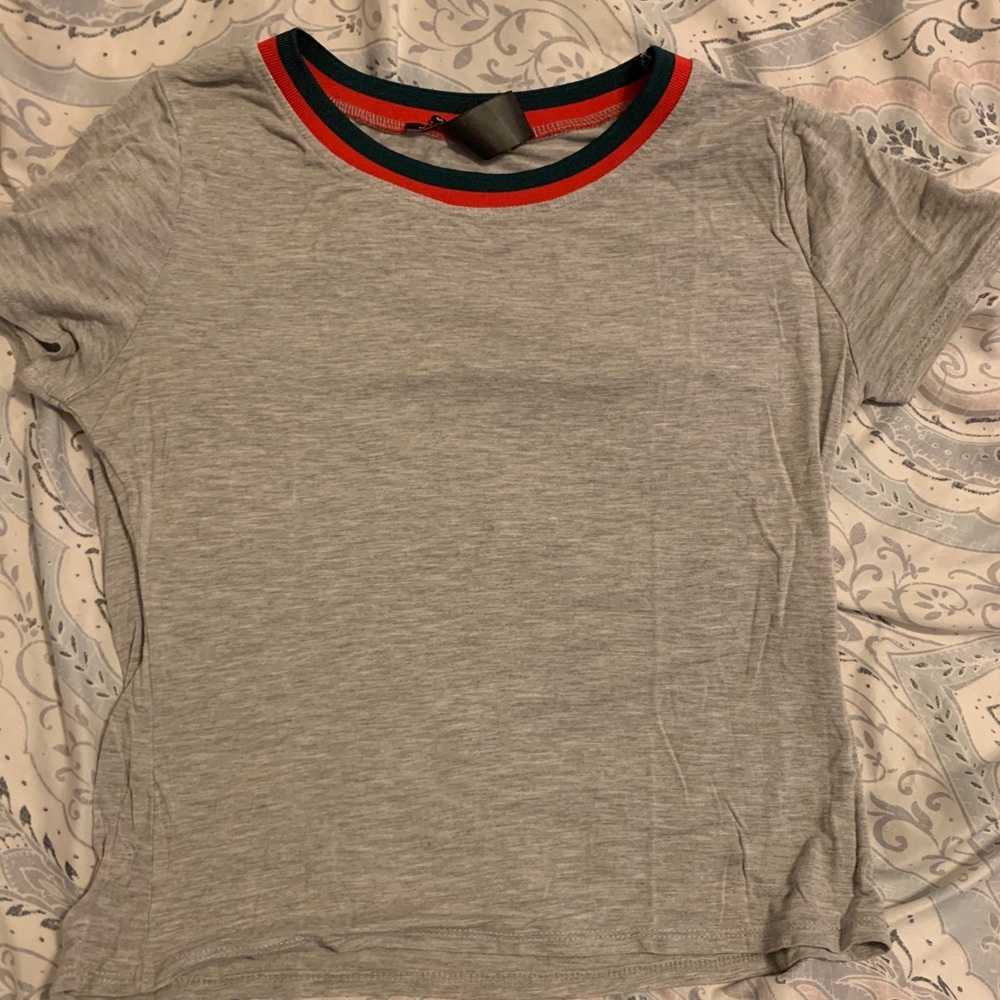 Grey crop top